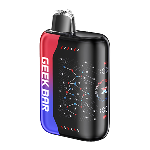 Patriot Edition Watermelon Ice Flavor Geek Bar Pulse X Vape 25000 Puffs Disposable with sleek design and long-lasting battery 