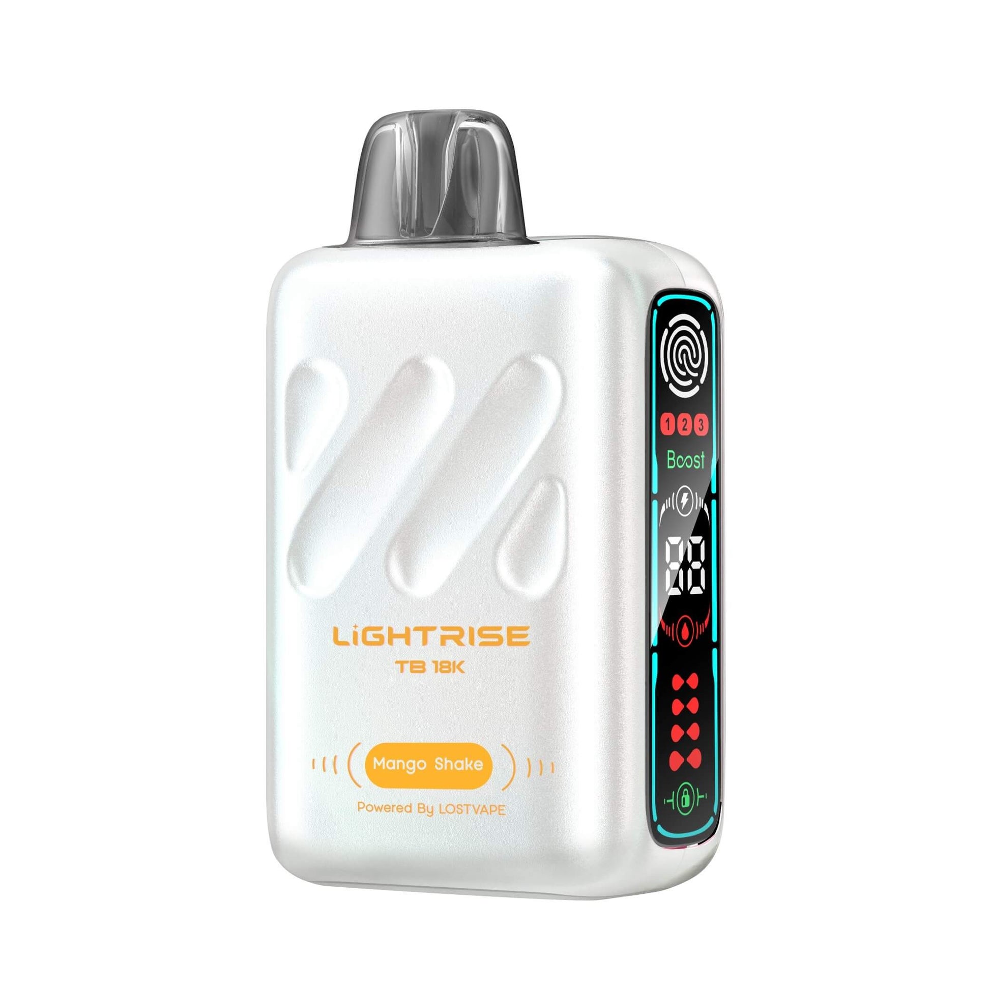 Mango Shake Lost Vape Lightrise TB 18k disposable product with refreshing flavor and sleek design for vaping enthusiasts