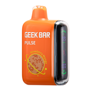 Close-up image of the Strawberry Mango Geek Bar Pulse Vape Flavor, a delicious and refreshing e-juice blend for vaping enthusiasts