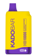 Kado Bar 10000 puffs in banana flavor with smooth and consistent vapor production