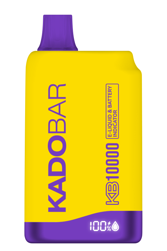 Kado Bar 10000 puffs in banana flavor with smooth and consistent vapor production