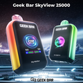 Blue Razz Ice Geek Bar Vape SKYVIEW 25K Disposable vape product in blue packaging with raspberry ice flavor