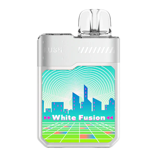 White Fusion Flavor Digiflavor Geek Bar lush 20K Disposable Vape with sleek design, 5% nicotine, and 575mAh battery capacity for a satisfying vaping experience