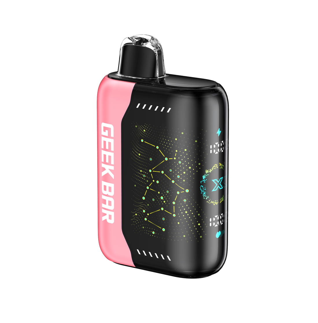 Close-up of Watermelon Ice Flavor Geek Bar Pulse X Vape 25000 Puffs Disposable with sleek design and vibrant colors, perfect for vaping enthusiasts looking for long-lasting flavor and convenience