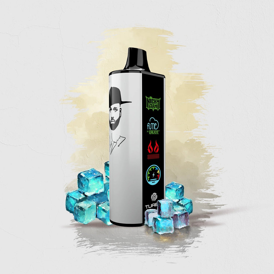 Colorful Toy a Mil flavor FUME Nicky Jam 15K Vape Disposable product with attractive packaging designed by the popular artist, Nicky Jam