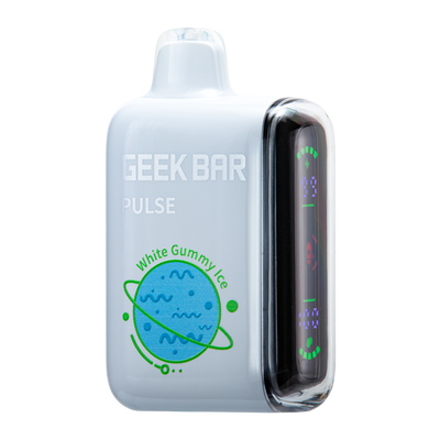 White Gummy Ice Geek Bar Pulse Vape Flavor: a refreshing and fruity e-liquid with a hint of sweetness