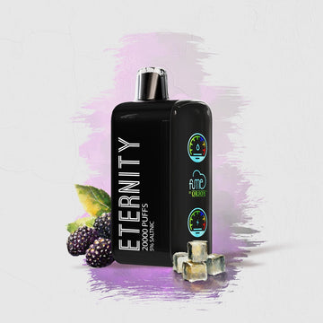 Alt text: Black Ice flavored FUME Vape Eternity 20K Puffs Disposable, a sleek and modern e-cigarette with a potent and refreshing taste