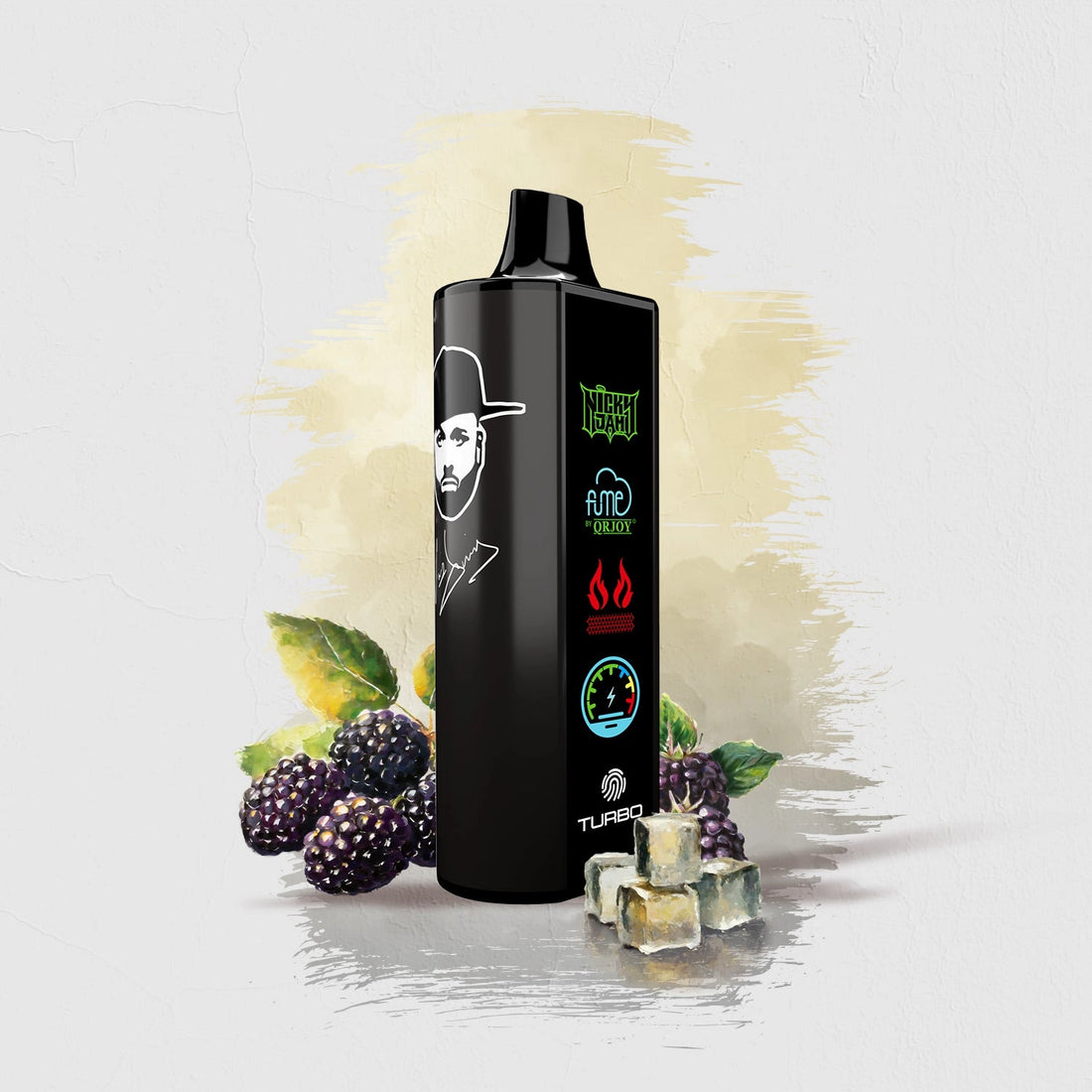 Black Ice Calor Juice flavor FUME Nicky Jam 15K Vape Disposable product