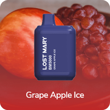 Refreshing and fruity Grape Apple Ice Lost Mary BM5000 vape juice