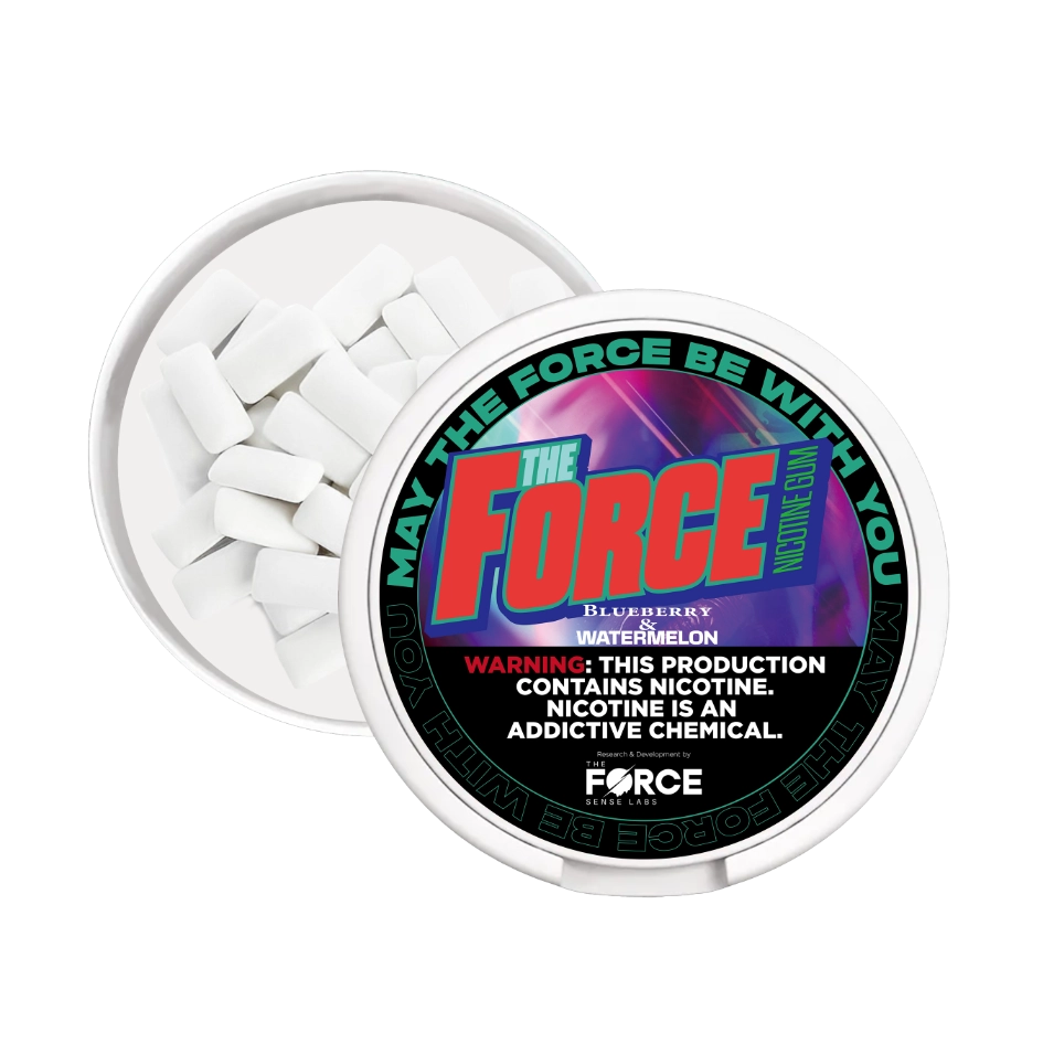 THE FORCE SENSE LABS Nicotine Gum, a scientifically formulated product for smoking cessation