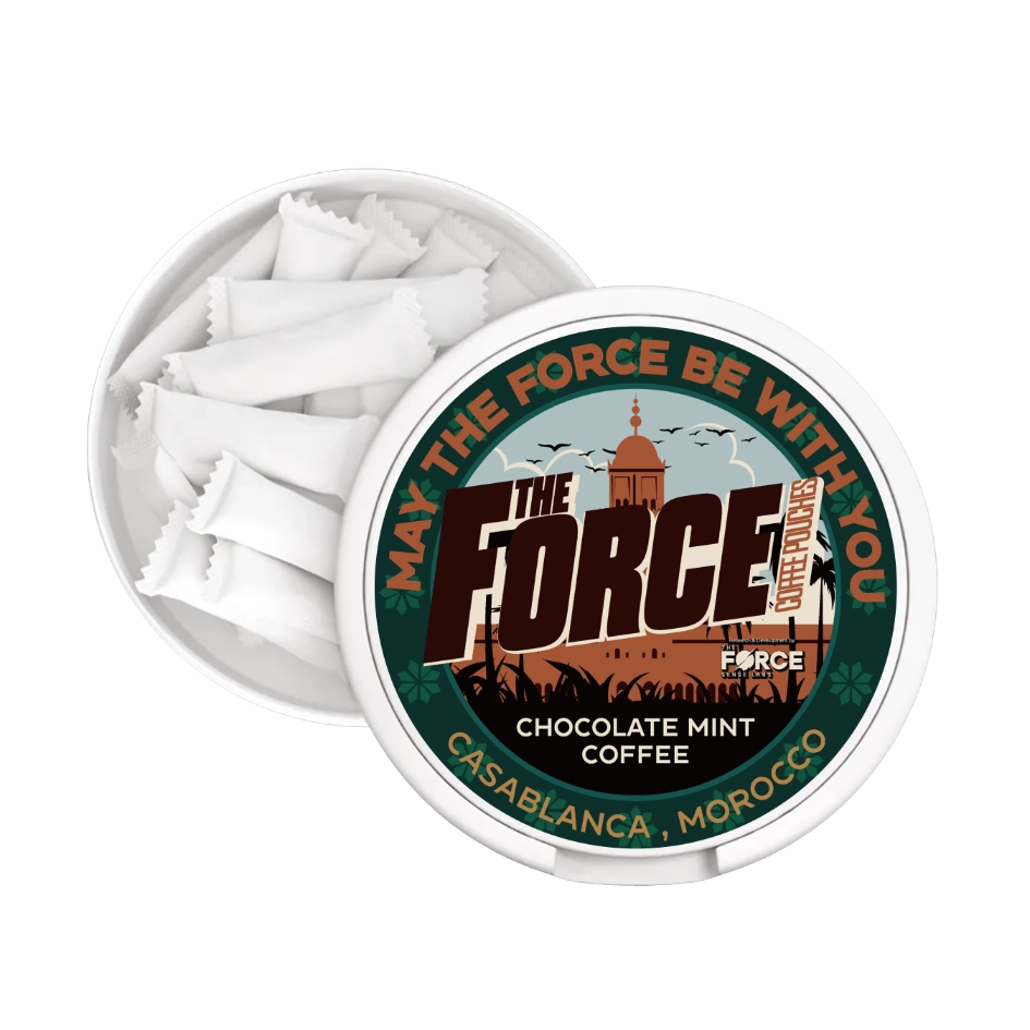 THE FORCE SENSE LABS 50mg caffeine COFFEE POUCHES, convenient and portable coffee packets for energy on the go