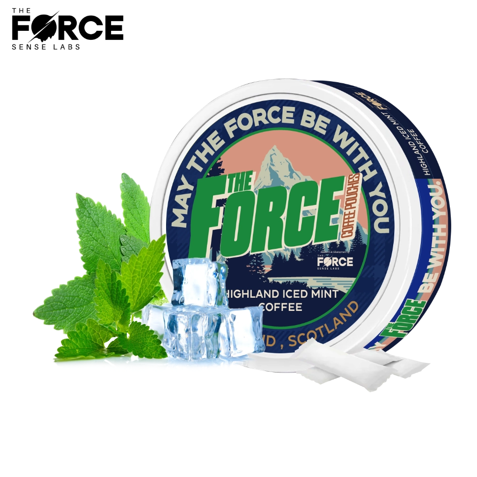 THE FORCE SENSE LABS 50mg caffeine COFFEE POUCHES - convenient and potent coffee option for on-the-go energy needs