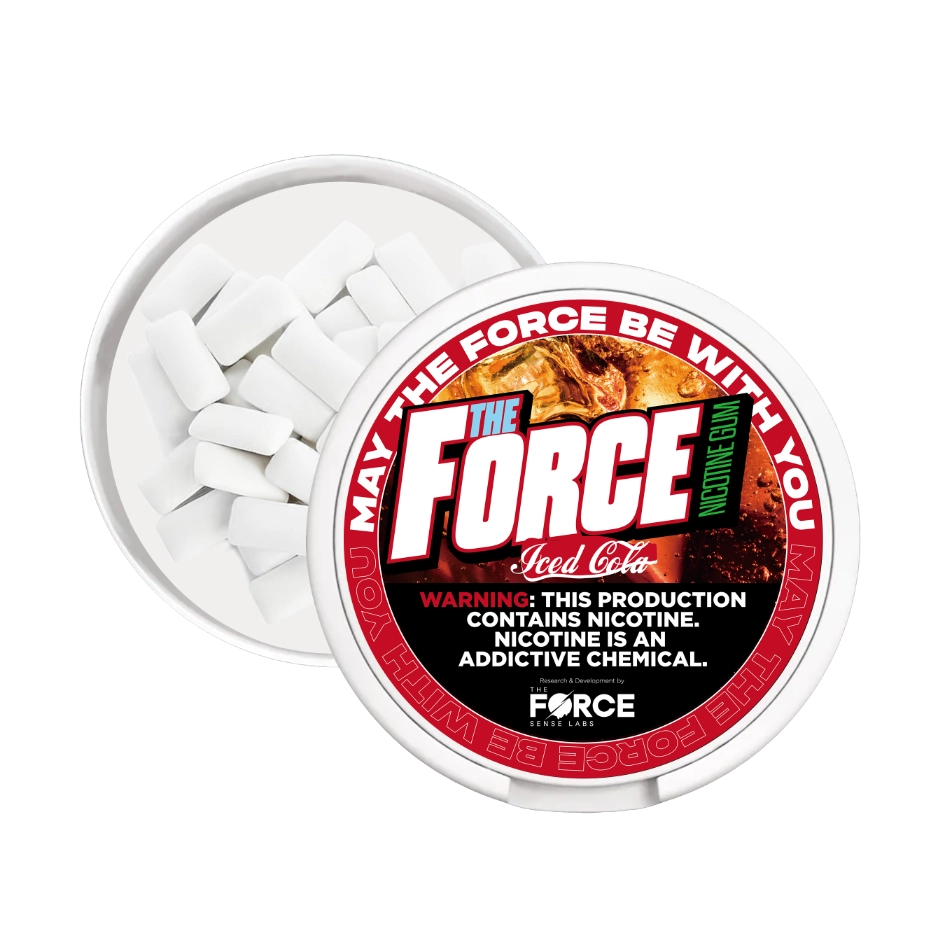 THE FORCE SENSE LABS Nicotine Gum, a scientifically formulated smoking cessation aid