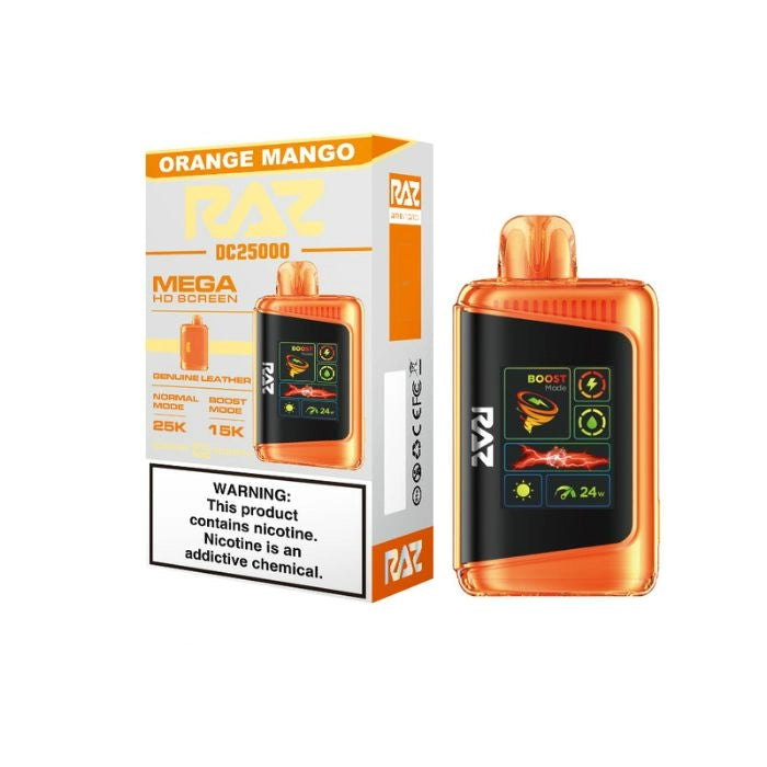 Orange Mango Flavor RAZ DC25000 Disposable Vape