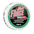 Close-up of a pack of Strawberry Shortcake Flavor Nicotine Gum from THE FORCE SENSE LABS, containing 4mg of nicotine per piece