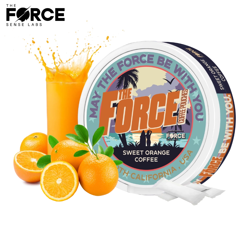 THE FORCE SENSE LABS 50mg caffeine COFFEE POUCHES - Convenient single-serve pouches with a caffeine kick