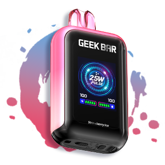 Strawberry Ice Geek Bar Vape SKYVIEW 25K Disposable - a sleek and convenient disposable vape device with a refreshing strawberry ice flavor