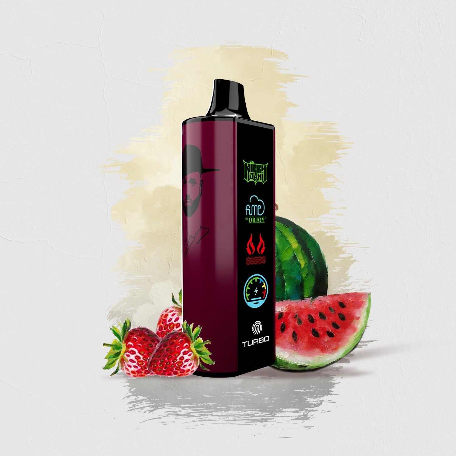 Fresh Whine Up flavor FUME Nicky Jam 15K Vape Disposable product with sleek design and convenient usage for on-the-go vaping