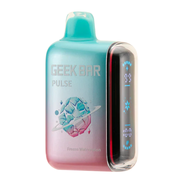 Watermelon Flavor Geek Bar Pulse Vape 15000 puffs Disposable Frozen Edition vape pen with watermelon design, perfect for fruity flavor enthusiasts