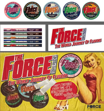 THE FORCE SENSE LABS 50mg caffeine COFFEE POUCHES, convenient and energizing coffee solution for on-the-go caffeine boost