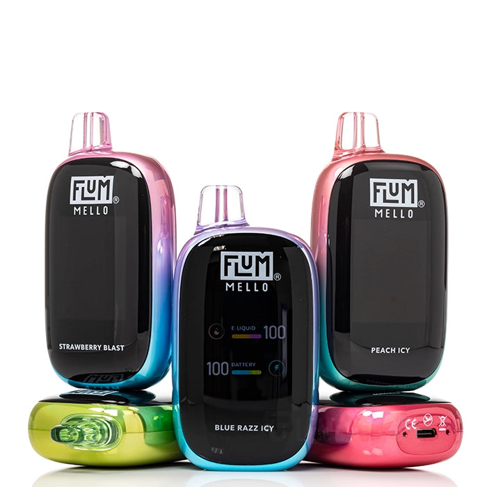 Flum Vape Mello Disposable 20000 Puffs - sleek, portable, and long-lasting vape device for ultimate convenience and satisfaction